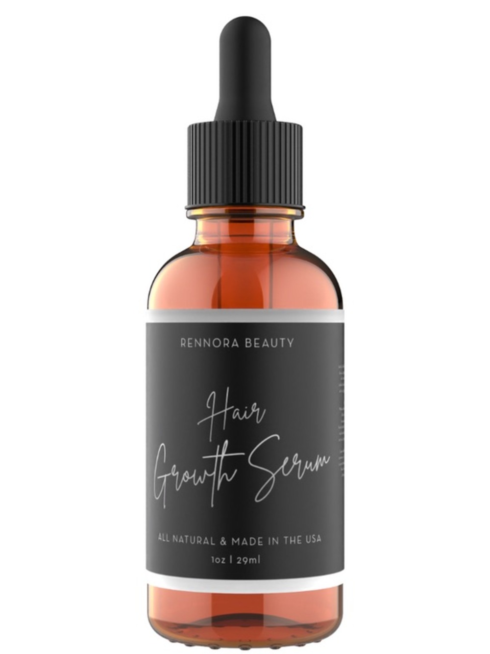 Rennora Beauty Hair Growth Serum 1oz - All Natural Botanical Blend - New